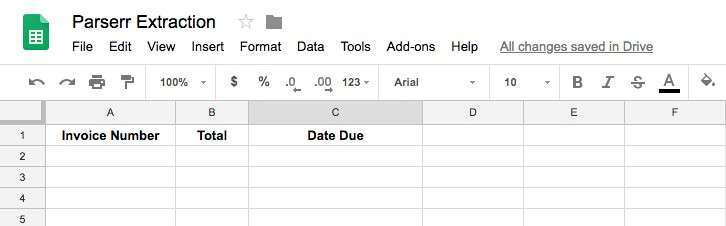 case of Google Sheets