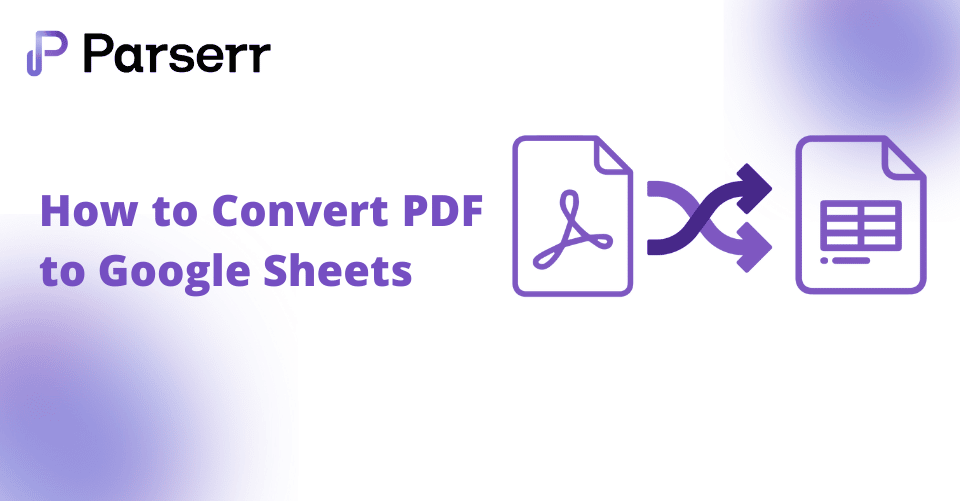pdf to google sheets